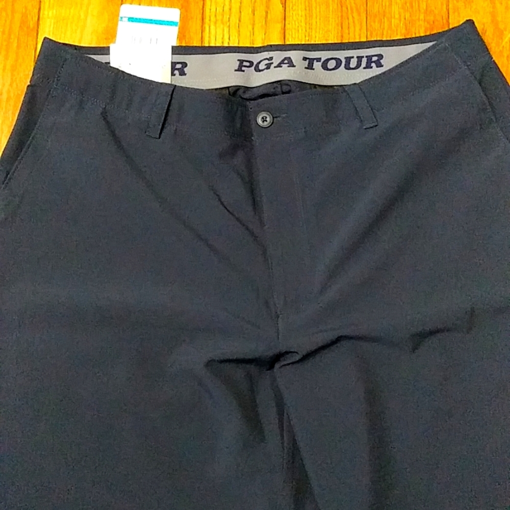 PGA tour Active Waistband Short with Accessory Pocket, Mens size 38, Stretch